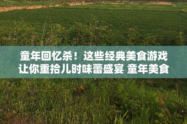 童年回忆杀！这些经典美食游戏让你重拾儿时味蕾盛宴 童年美食攻略游戏推荐
