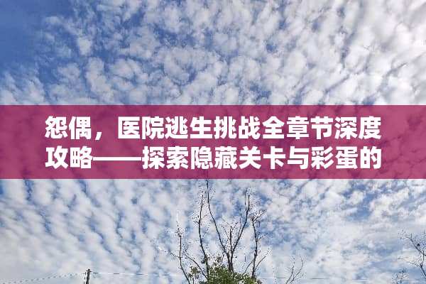 怨偶,医院逃生挑战全章节深度攻略——探索隐藏关卡与彩蛋的奥秘 怨偶游戏全章节攻略医院 怨偶,医院逃生挑战全章节深度攻略——探索隐藏关卡与彩蛋的奥秘 怨偶游戏全章节攻略医院