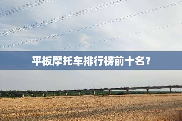 平板摩托车排行榜前十名？