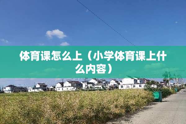 体育课怎么上（小学体育课上什么内容）