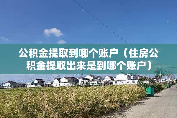 公积金提取到哪个账户（住房公积金提取出来是到哪个账户）