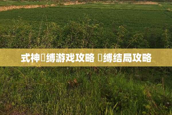 式神呪缚游戏攻略 呪缚结局攻略