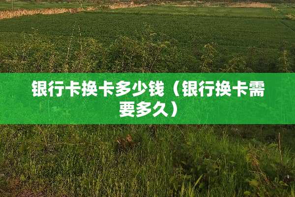 银行卡换卡多少钱（银行换卡需要多久）
