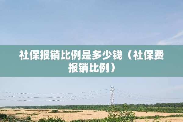 社保报销比例是多少钱（社保费报销比例）
