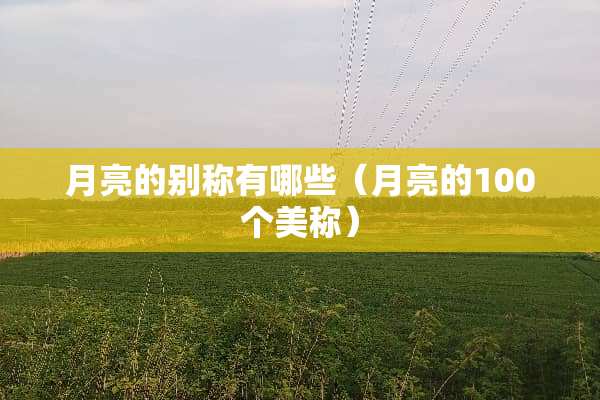月亮的别称有哪些（月亮的100个美称）