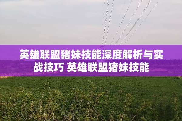 英雄联盟猪妹技能深度解析与实战技巧 英雄联盟猪妹技能