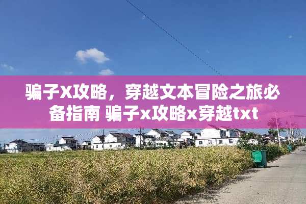 骗子X攻略,穿越文本冒险之旅必备指南 骗子x攻略x穿越txt 骗子X攻略,穿越文本冒险之旅必备指南 骗子x攻略x穿越txt