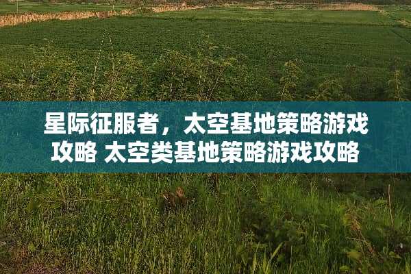 星际征服者，太空基地策略游戏攻略 太空类基地策略游戏攻略