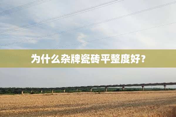 为什么杂牌瓷砖平整度好？