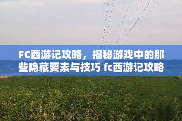 FC西游记攻略,揭秘游戏中的那些隐藏要素与技巧 fc西游记攻略 FC西游记攻略,揭秘游戏中的那些隐藏要素与技巧 fc西游记攻略