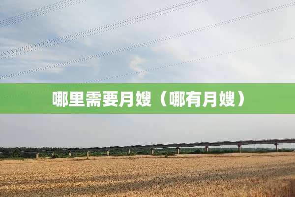 哪里需要月嫂(哪有月嫂) 哪里需要月嫂(哪有月嫂)