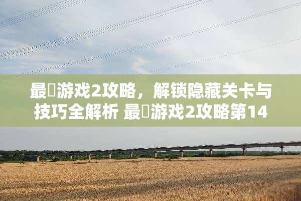 最囧游戏2攻略，解锁隐藏关卡与技巧全解析 最囧游戏2攻略第14