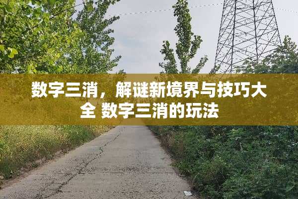 数字三消，解谜新境界与技巧大全 数字三消的玩法