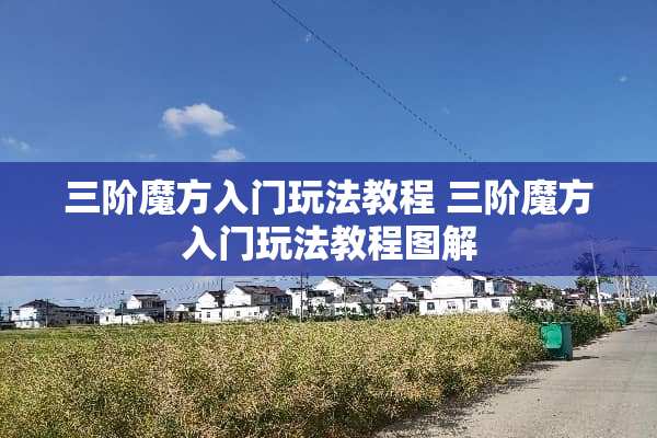 三阶魔方入门玩法教程 三阶魔方入门玩法教程图解 三阶魔方入门玩法教程 三阶魔方入门玩法教程图解