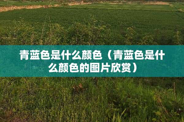 青蓝色是什么颜色(青蓝色是什么颜色的图片欣赏) 青蓝色是什么颜色(青蓝色是什么颜色的图片欣赏)