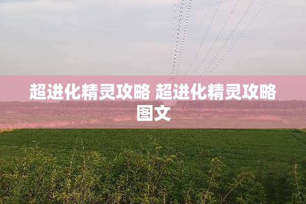 超进化精灵攻略 超进化精灵攻略图文
