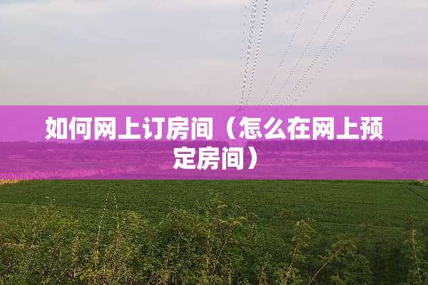 如何网上订房间(怎么在网上预定房间) 如何网上订房间(怎么在网上预定房间)