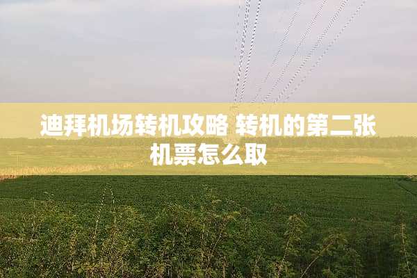 迪拜机场转机攻略 转机的第二张机票怎么取 迪拜机场转机攻略 转机的第二张机票怎么取