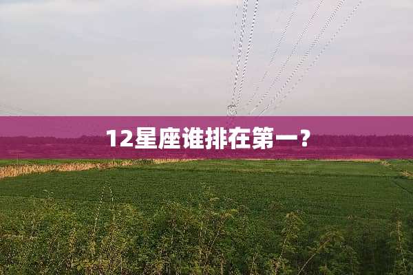 12星座谁排在第一？