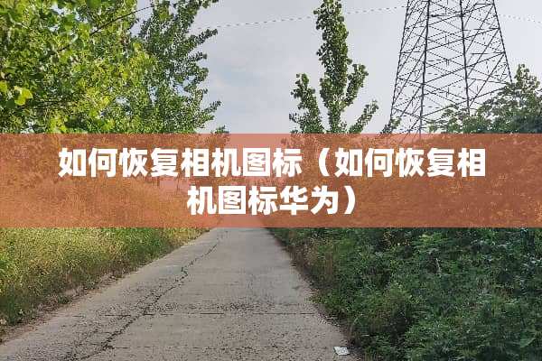 如何恢复相机图标(如何恢复相机图标华为) 如何恢复相机图标(如何恢复相机图标华为)