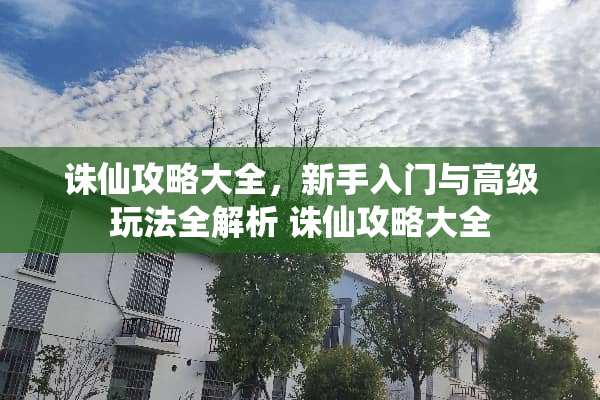 诛仙攻略大全，新手入门与高级玩法全解析 诛仙攻略大全