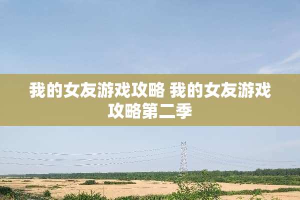 我的女友游戏攻略 我的女友游戏攻略第二季 我的女友游戏攻略 我的女友游戏攻略第二季