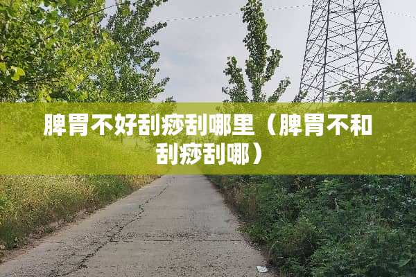 脾胃不好刮痧刮哪里（脾胃不和刮痧刮哪）