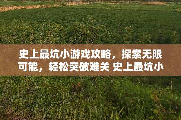 史上最坑小游戏攻略,探索无限可能,轻松突破难关 史上最坑小游戏攻略6 史上最坑小游戏攻略,探索无限可能,轻松突破难关 史上最坑小游戏攻略6