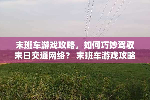 末班车游戏攻略，如何巧妙驾驭末日交通网络？ 末班车游戏攻略