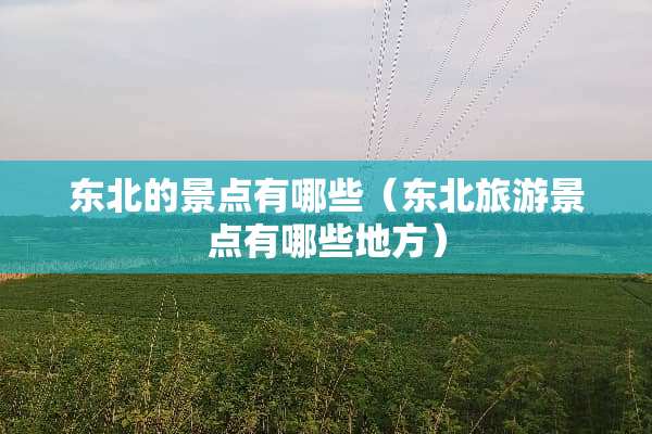 东北的景点有哪些(东北旅游景点有哪些地方) 东北的景点有哪些(东北旅游景点有哪些地方)