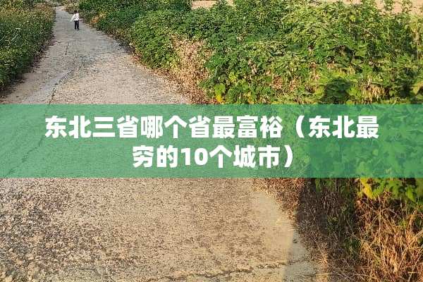东北三省哪个省最富裕（东北最穷的10个城市）