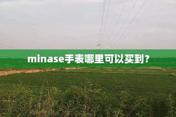 minase手表哪里可以买到？