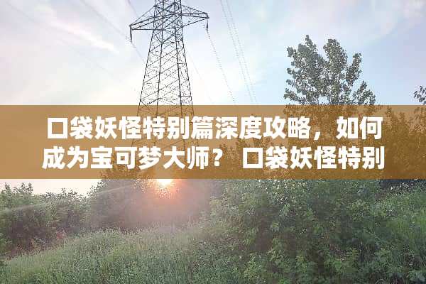 口袋妖怪特别篇深度攻略，如何成为宝可梦大师？ 口袋妖怪特别篇攻略