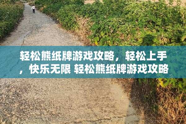 轻松熊纸牌游戏攻略，轻松上手，快乐无限 轻松熊纸牌游戏攻略