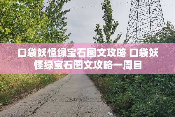 口袋妖怪绿宝石图文攻略 口袋妖怪绿宝石图文攻略一周目