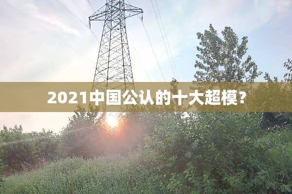 2021中国公认的十大超模？
