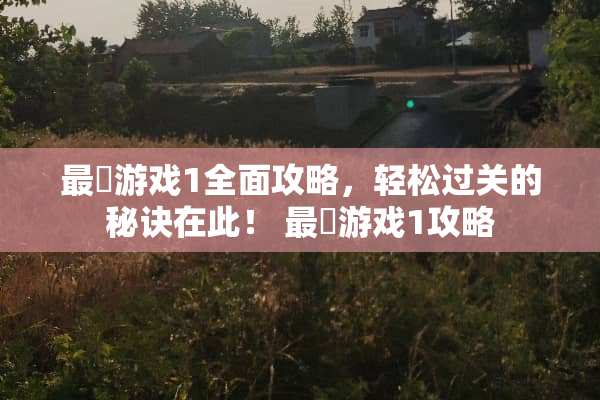 最囧游戏1全面攻略，轻松过关的秘诀在此！ 最囧游戏1攻略