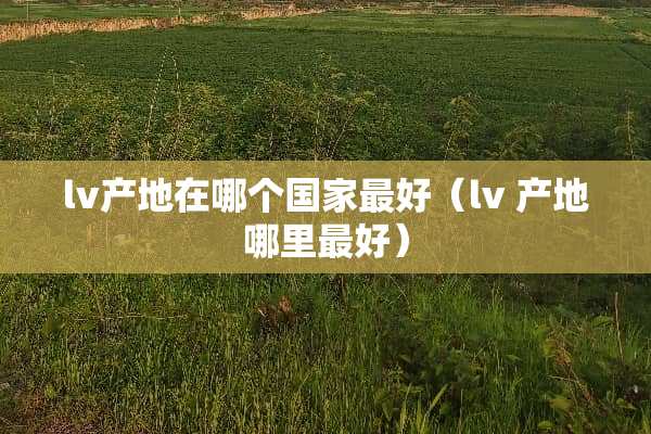 lv产地在哪个国家最好（lv 产地哪里最好）