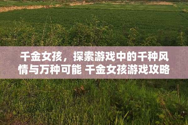 千金女孩，探索游戏中的千种风情与万种可能 千金女孩游戏攻略
