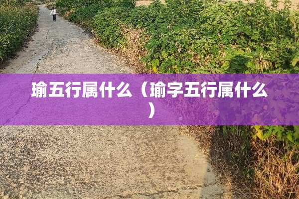 瑜五行属什么（瑜字五行属什么）