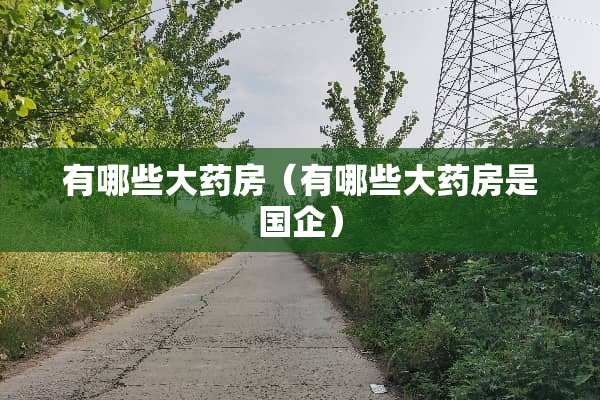 有哪些大药房（有哪些大药房是国企）