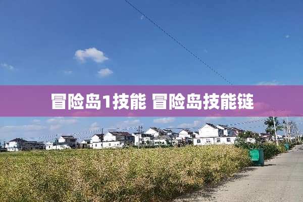 冒险岛1技能 冒险岛技能链