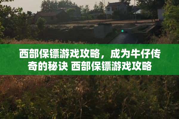西部保镖游戏攻略，成为牛仔传奇的秘诀 西部保镖游戏攻略