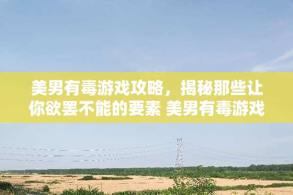 **有毒游戏攻略，揭秘那些让你欲罢不能的要素**有毒游戏攻略答案