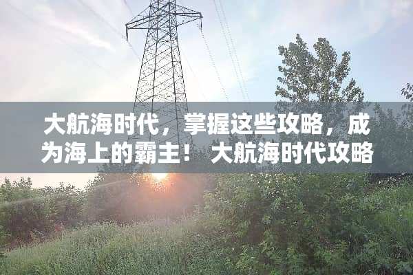 大航海时代，掌握这些攻略，成为海上的霸主！ 大航海时代攻略