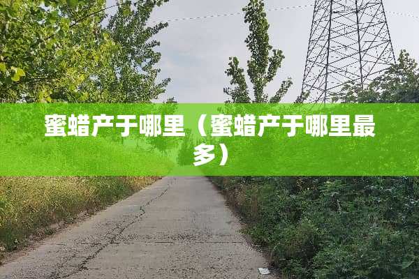 蜜蜡产于哪里（蜜蜡产于哪里最多）