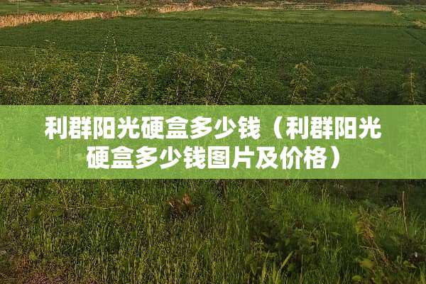 利群阳光硬盒多少钱（利群阳光硬盒多少钱图片及价格）