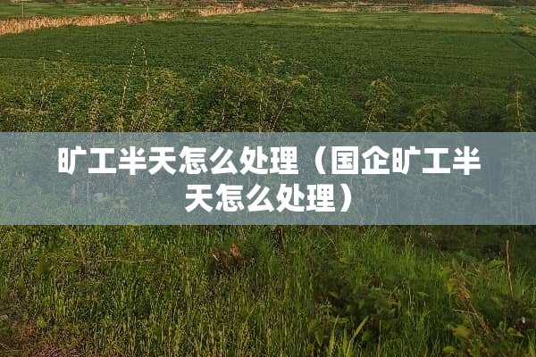 旷工半天怎么处理（国企旷工半天怎么处理）