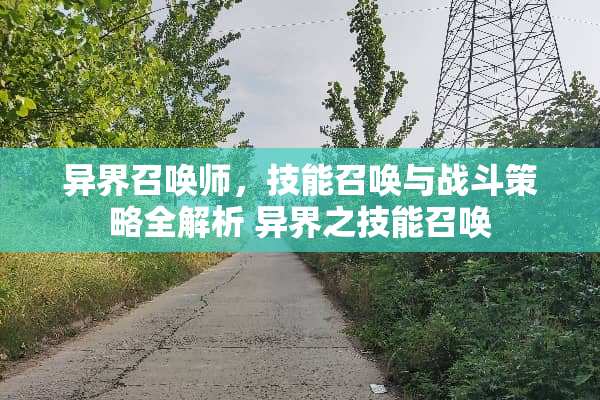 异界召唤师，技能召唤与战斗策略全解析 异界之技能召唤