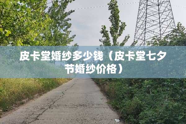 皮卡堂婚纱多少钱（皮卡堂七夕节婚纱价格）